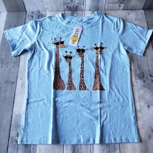 NWT – Lilicloth Women's Giraffe Print Casual Round Neck Short Sleeve T-Shirt - M